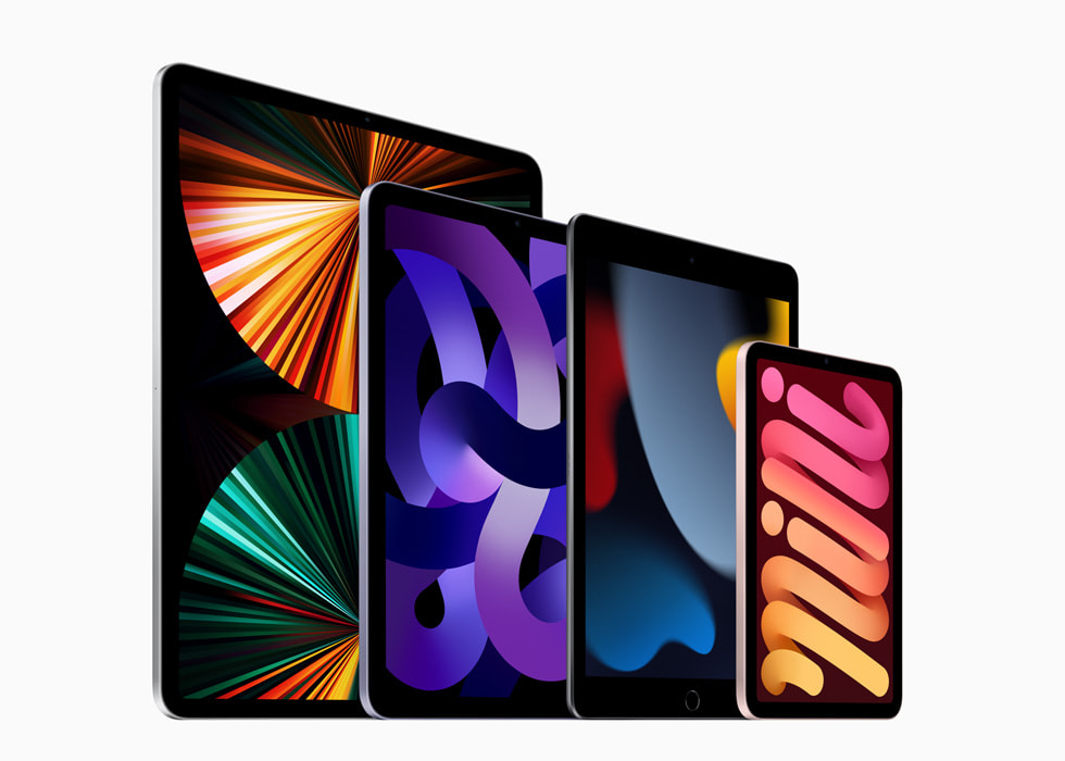 iPad Pro, iPad (thế hệ thứ 9), iPad Air và iPad mini.